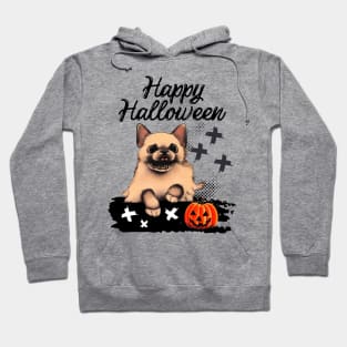 Halloween Season Ghost Puppy Pumpkin with Australian Cattle Dog Hoodie